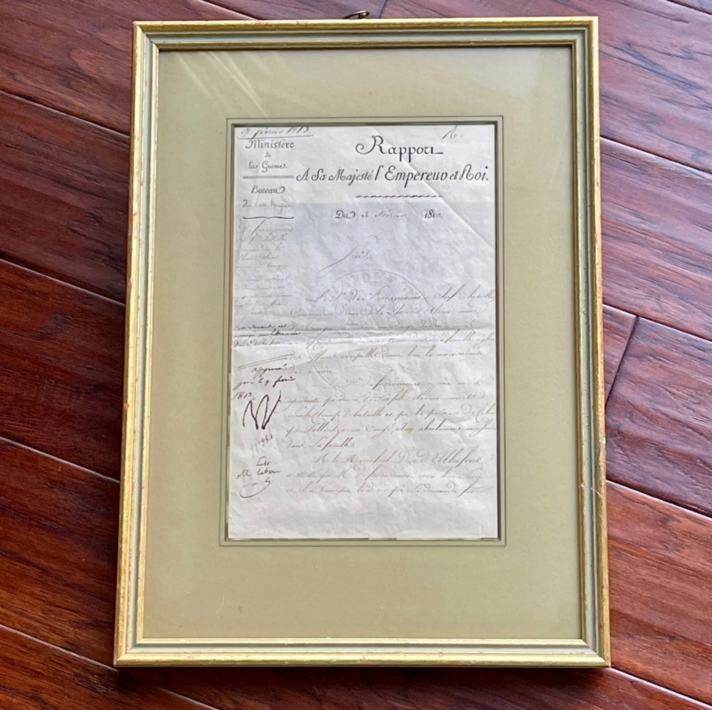 NAPOLEON BONAPARTE * PSA/DNA * Autograph Document Signed Approving Leave