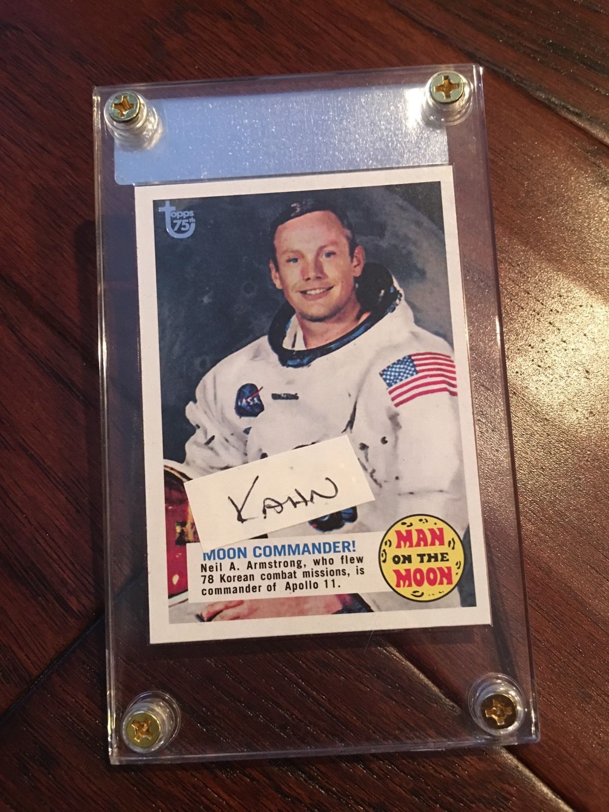 NEIL ARMSTRONG * Handwritten Cut Word + DNA * Apollo 11 * not Autograph Signed