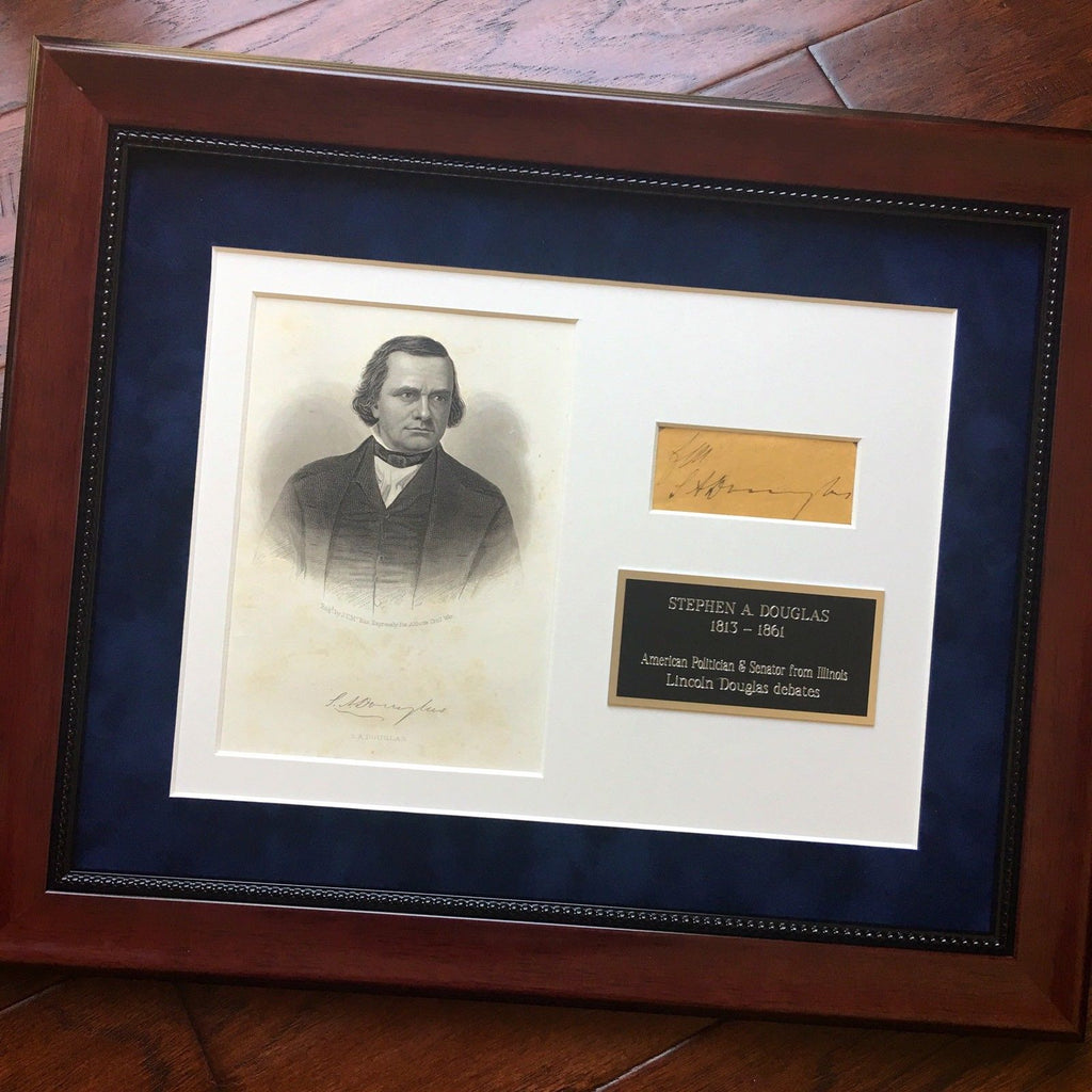 STEPHEN A. DOUGLAS * Authentic AUTOGRAPH * SIGNED Free Frank * Lincoln Debate