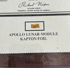 RICHARD NIXON * PSA/DNA * Autograph APOLLO 11 Earth Plaque Signed * KAPTON FOIL