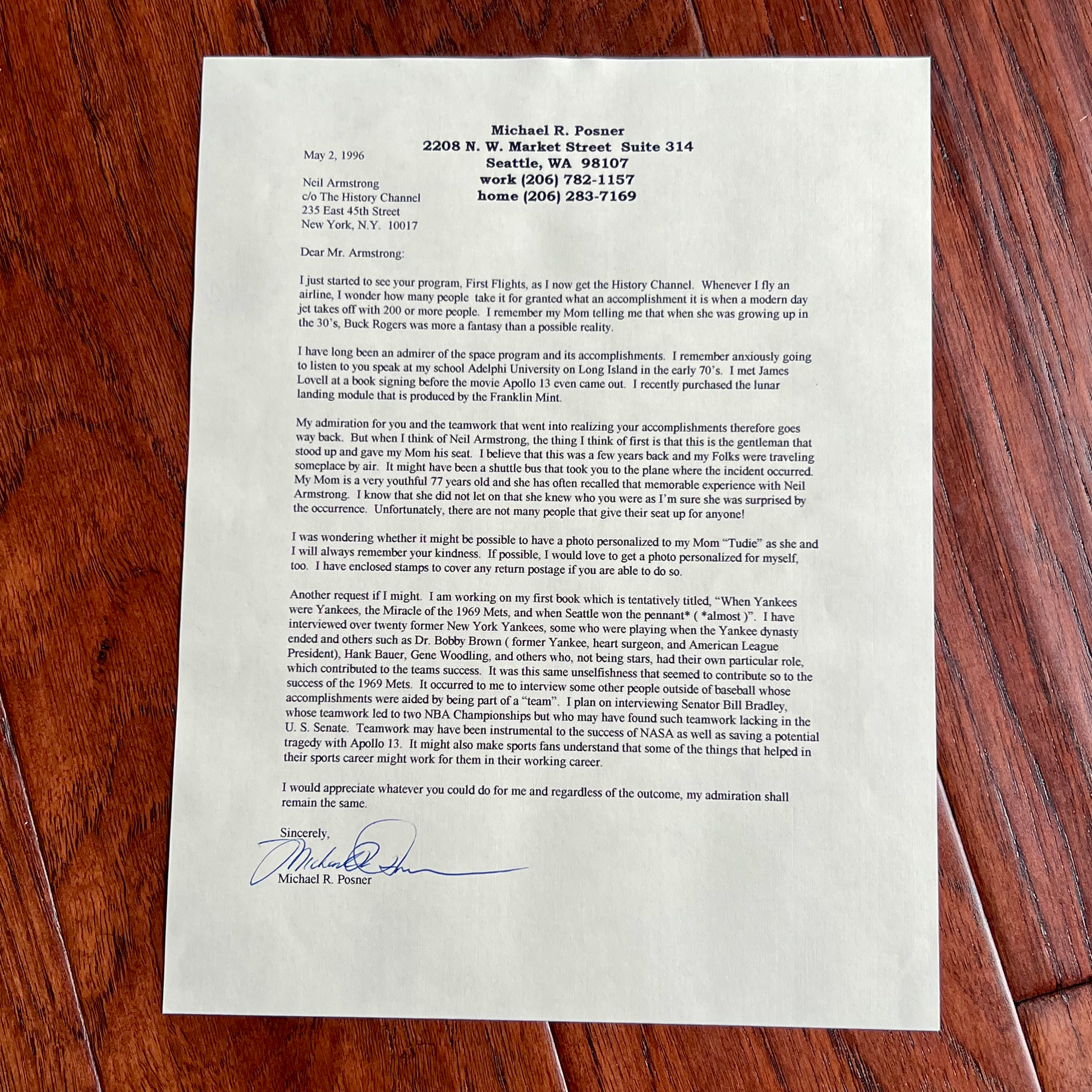 NEIL ARMSTRONG * JSA * Bold Signed NASA White Space Suit Photo Autograph