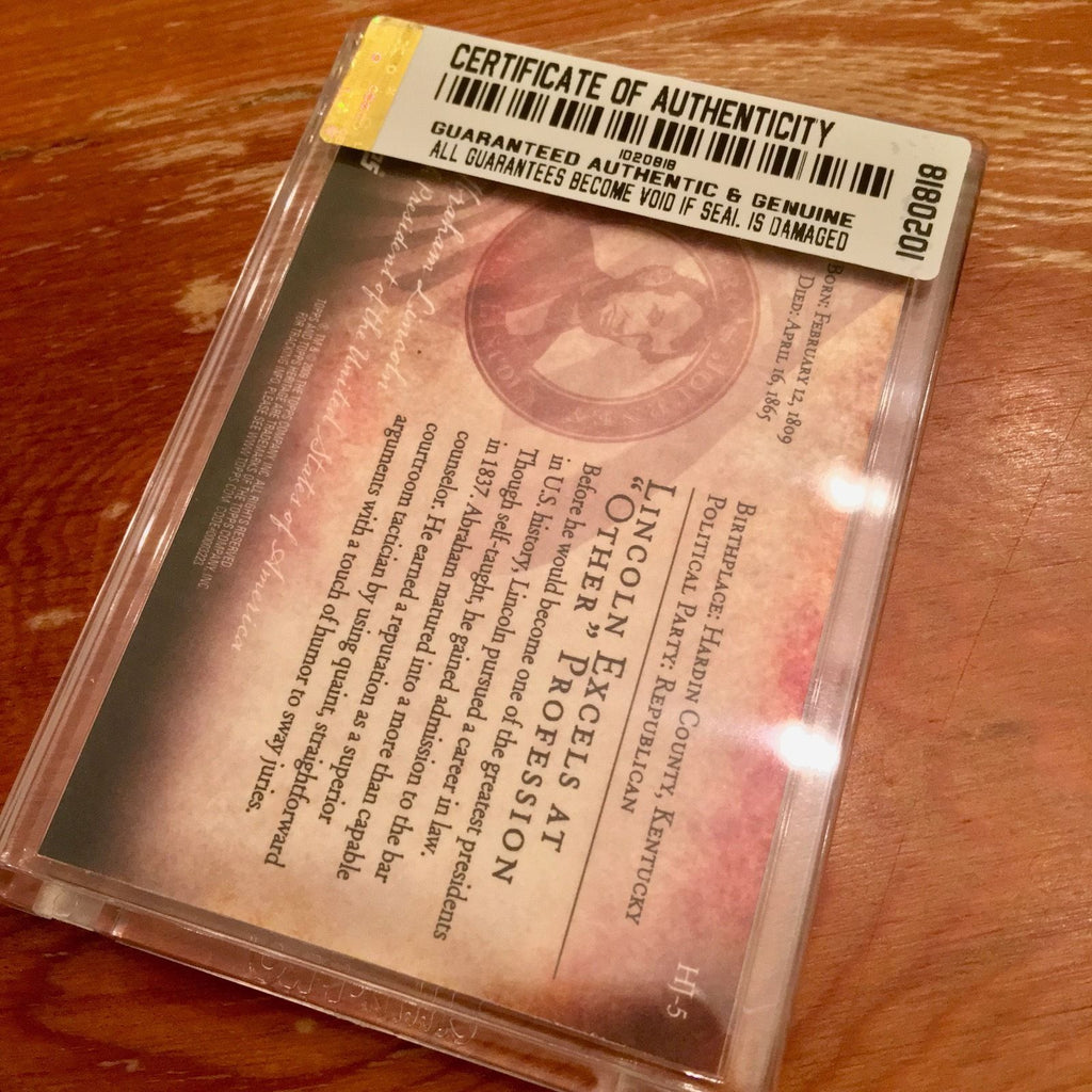 PSA/DNA ABRAHAM LINCOLN Handwritten Cut Words "to pay"