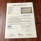 AARON BURR * JSA LOA * Autograph 2x Signed Check Dueled Alexander Hamilton
