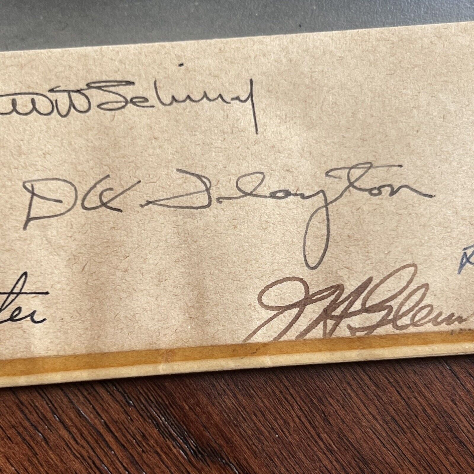 MERCURY 7 * JSA * Gus Grissom Signed Photo Autograph John Glenn