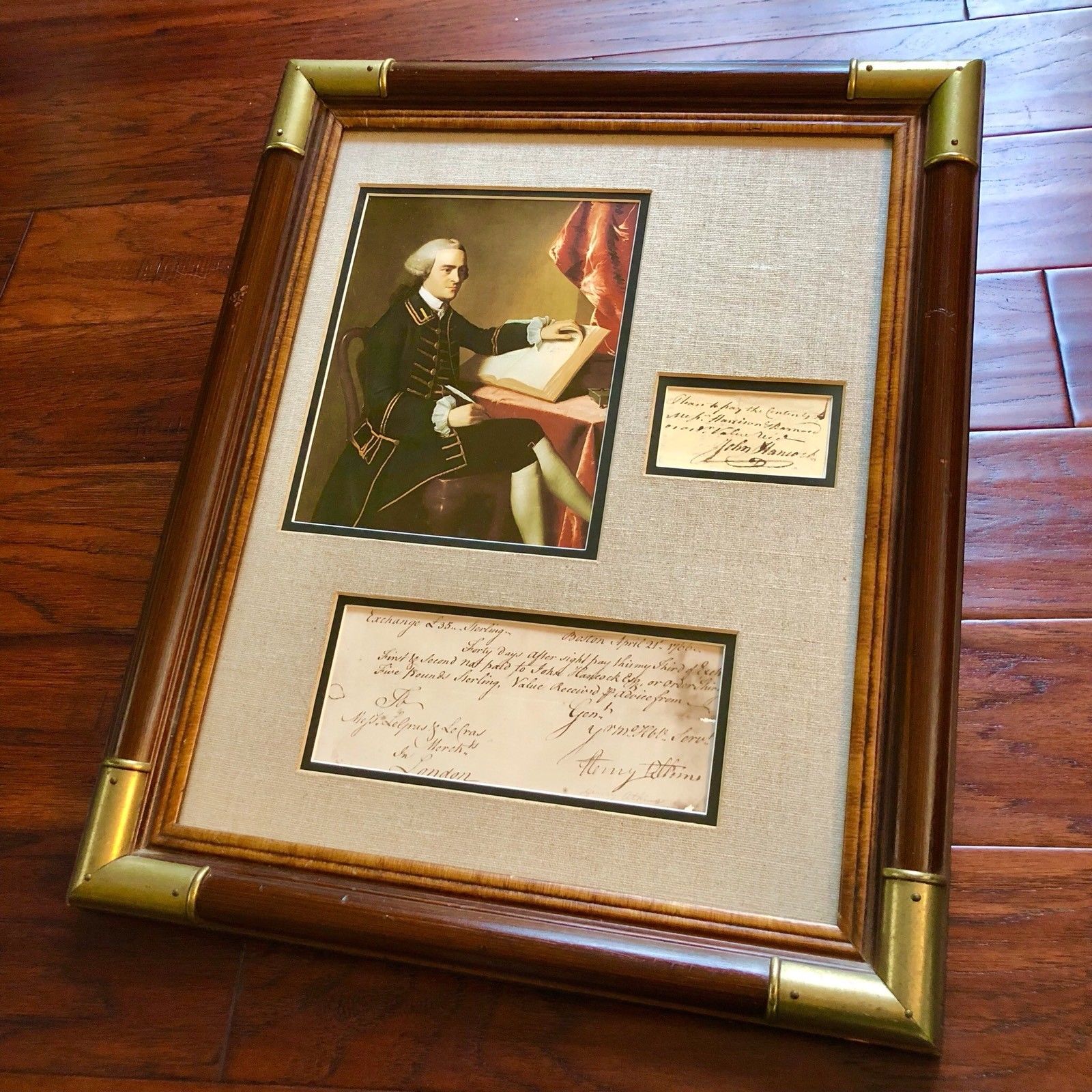 JOHN HANCOCK * AUTOGRAPH Receipt SIGNED to British Loyalist * Revolutionary War