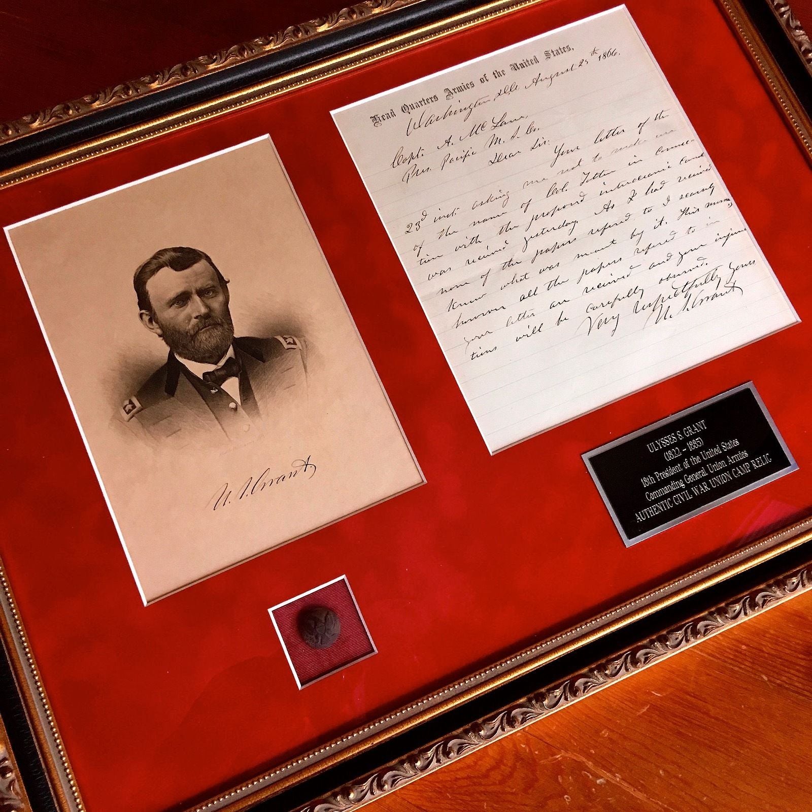 ULYSSES S. GRANT * Rare "Armies Of The United States" * AUTOGRAPH Letter SIGNED