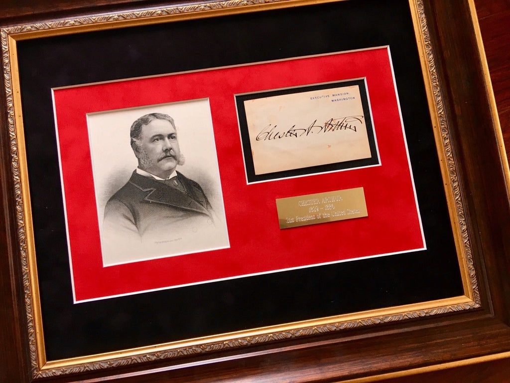 CHESTER A. ARTHUR * AUTOGRAPH White House * EXECUTIVE MANSION Card SIGNED