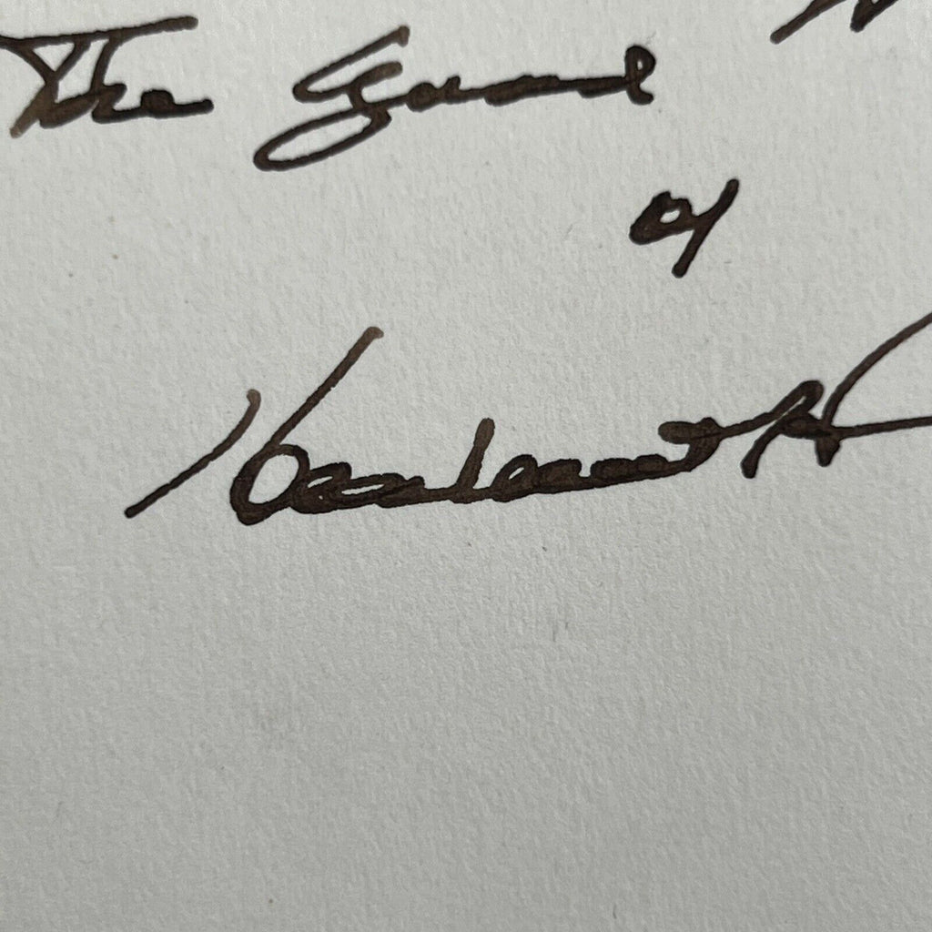 HERBERT HOOVER * JSA * Signed 11x14 Engraving Autograph Official BEP Portrait