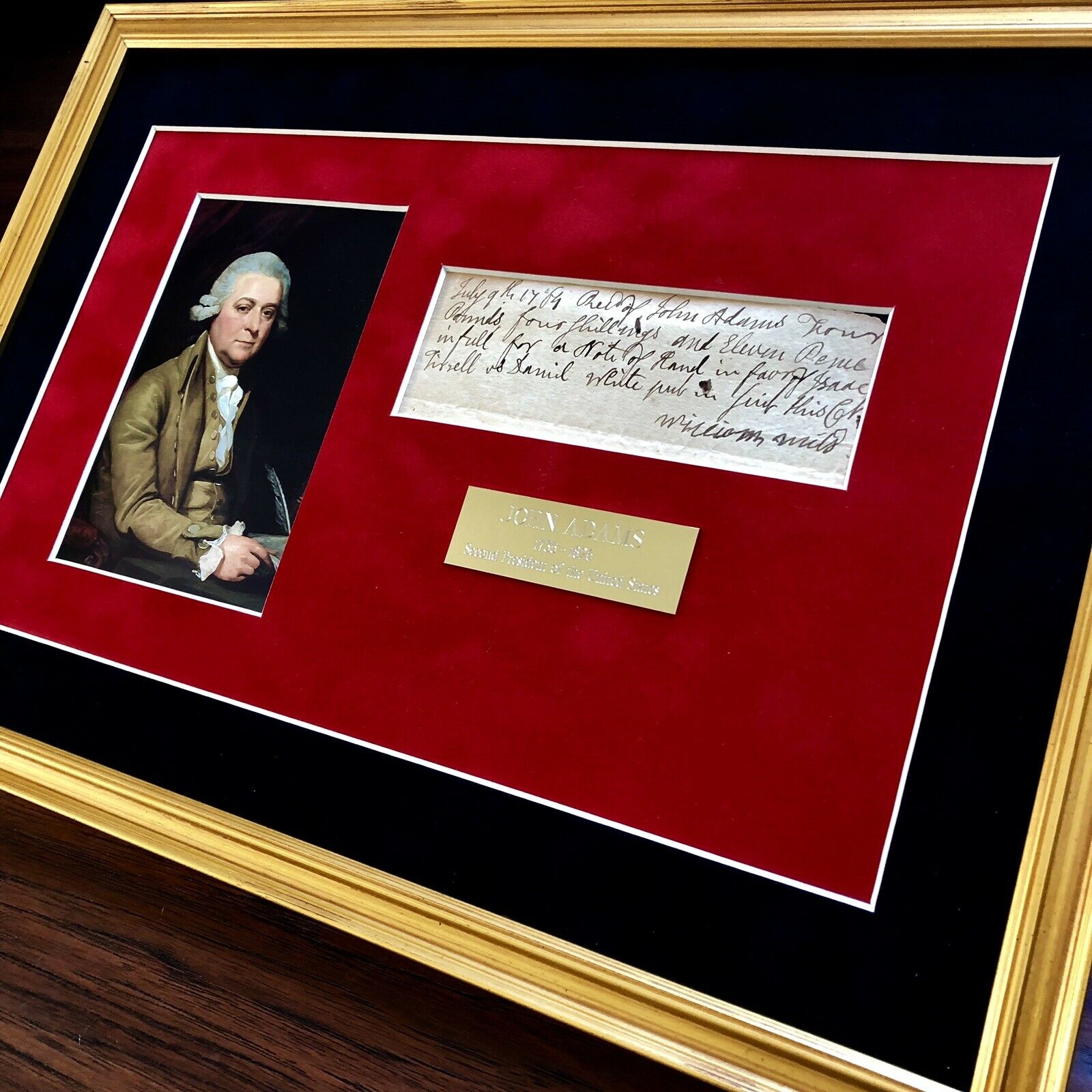 JOHN ADAMS * JSA COA * Scarce AUTOGRAPH Handwritten Note SIGNED * 2nd President