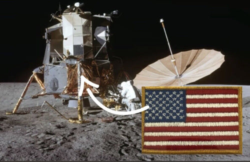 APOLLO 12 * CAG * Lunar Surface Flown Flag Patch Carried by Charles Conrad