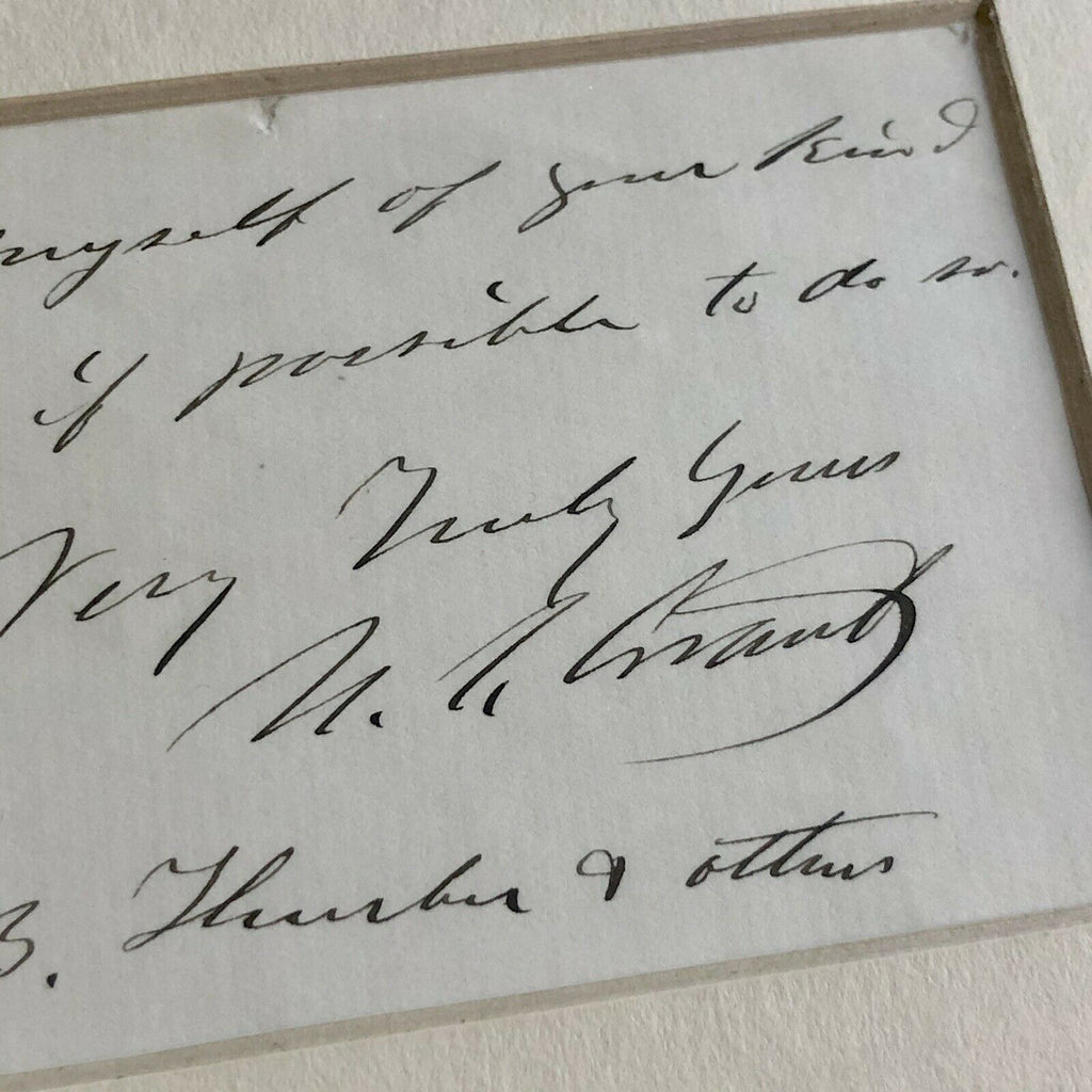 ULYSSES S. GRANT * JSA LOA * Handwritten Autograph Letter Signed * President