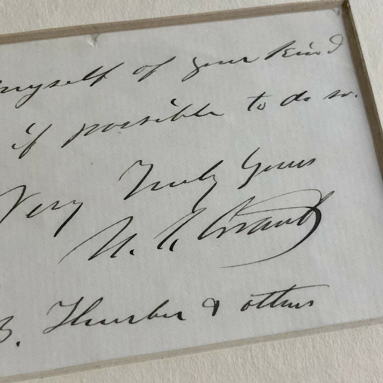 ULYSSES S. GRANT * JSA LOA * Handwritten Autograph Letter Signed * President