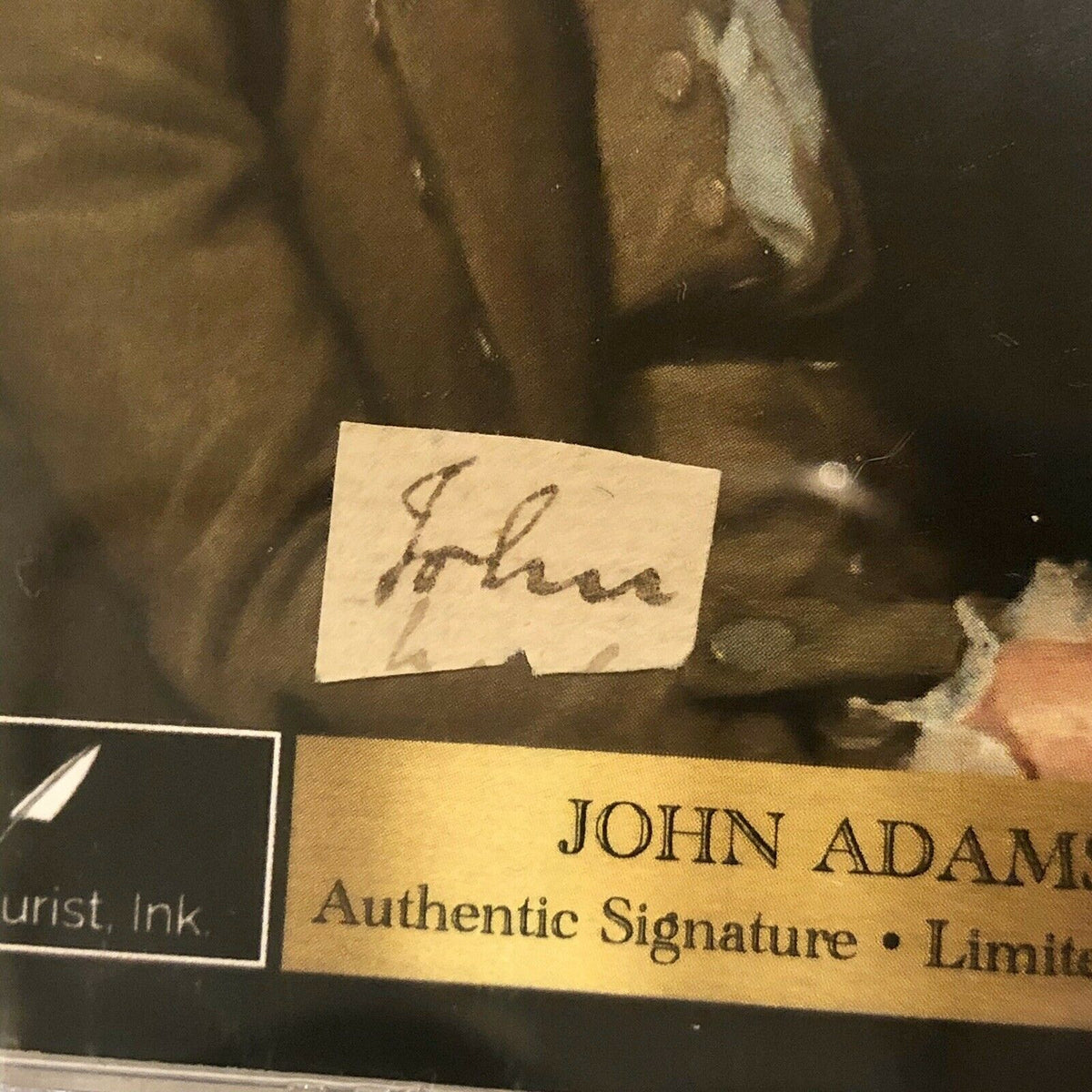 JOHN ADAMS * JSA * Scarce AUTOGRAPH Cut Signature SIGNED * 2nd President * 1761