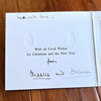 PRINCESS DIANA and KING CHARLES III * JSA * Signed 1982 Christmas Card Autograph