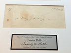 JAMES K. POLK * BAS COA * Scarce AUTOGRAPH Envelope SIGNED * 11th President