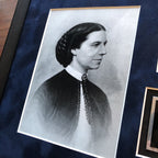 CLARA BARTON * EARLY * Authentic AUTOGRAPH Christmas Day Card SIGNED * Red Cross