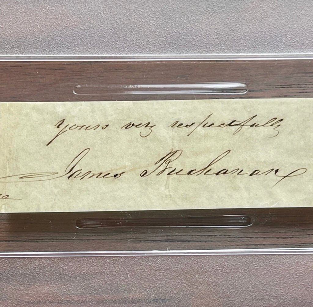 JAMES BUCHANAN * PSA/DNA * AUTOGRAPH Cut Signature SIGNED