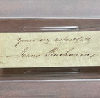 JAMES BUCHANAN * PSA/DNA * AUTOGRAPH Cut Signature SIGNED