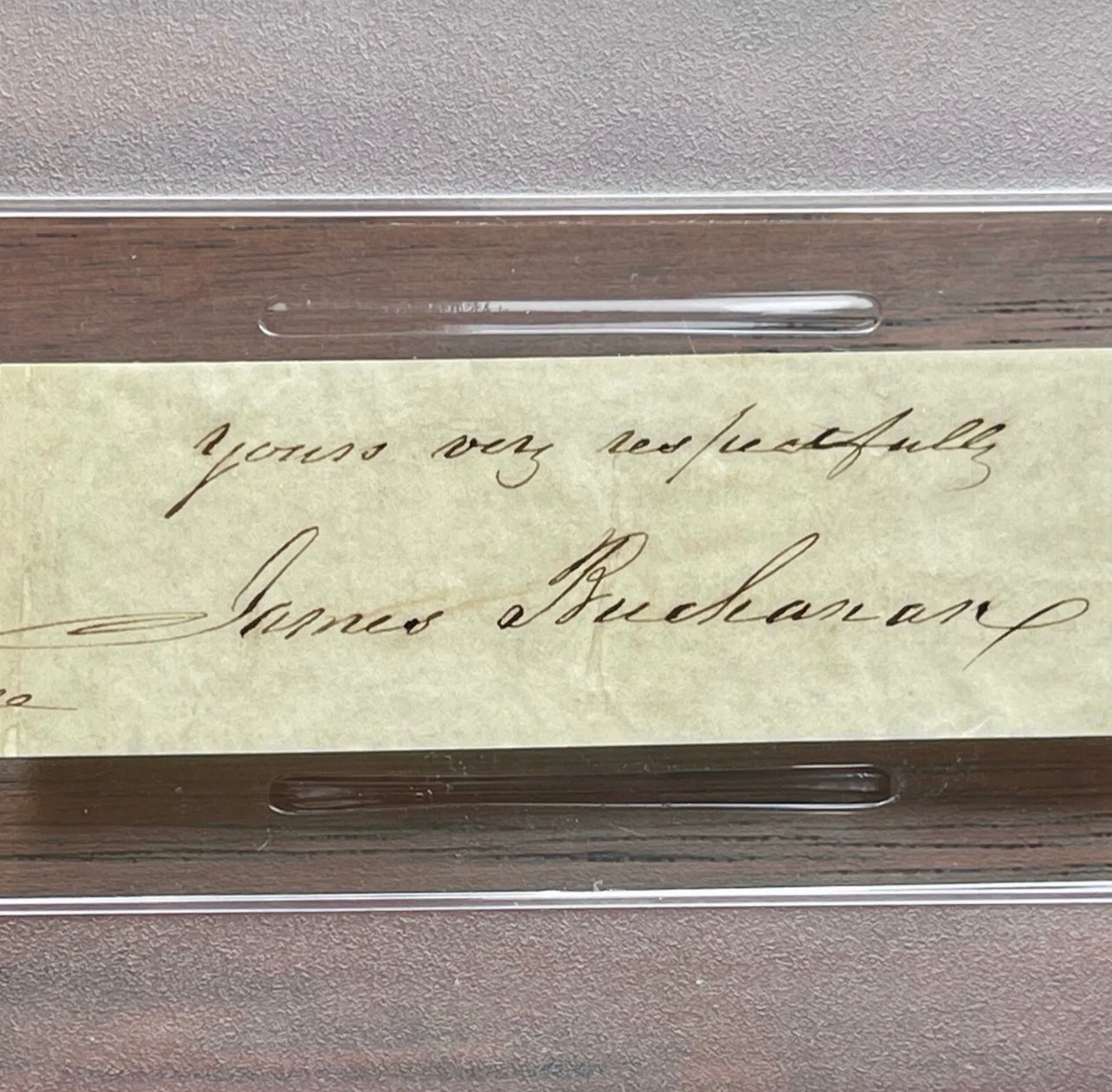JAMES BUCHANAN * PSA/DNA * AUTOGRAPH Cut Signature SIGNED
