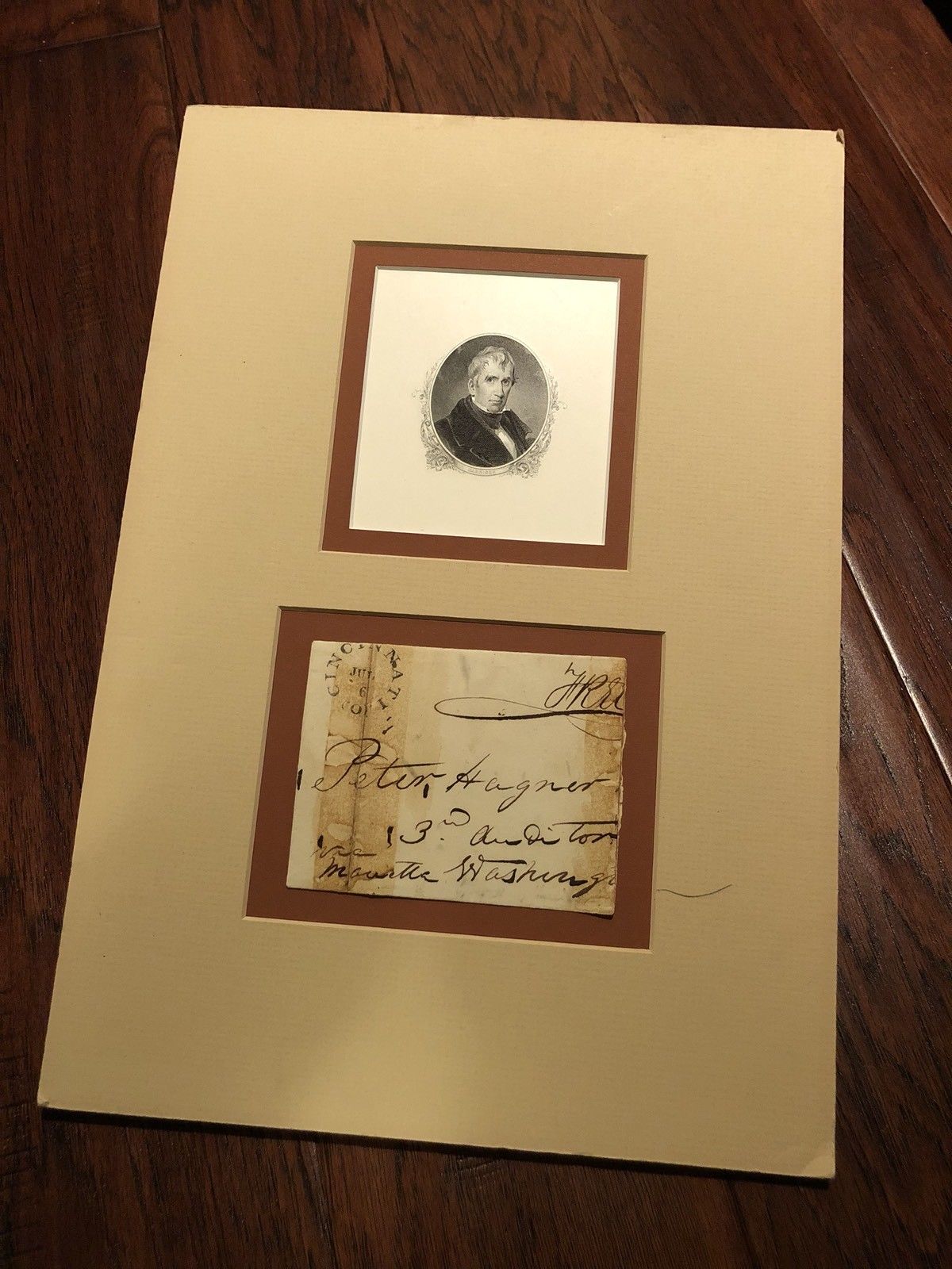 WILLIAM HENRY HARRISON * PSA/DNA Handwritten Panel * No Frank Autograph Signed