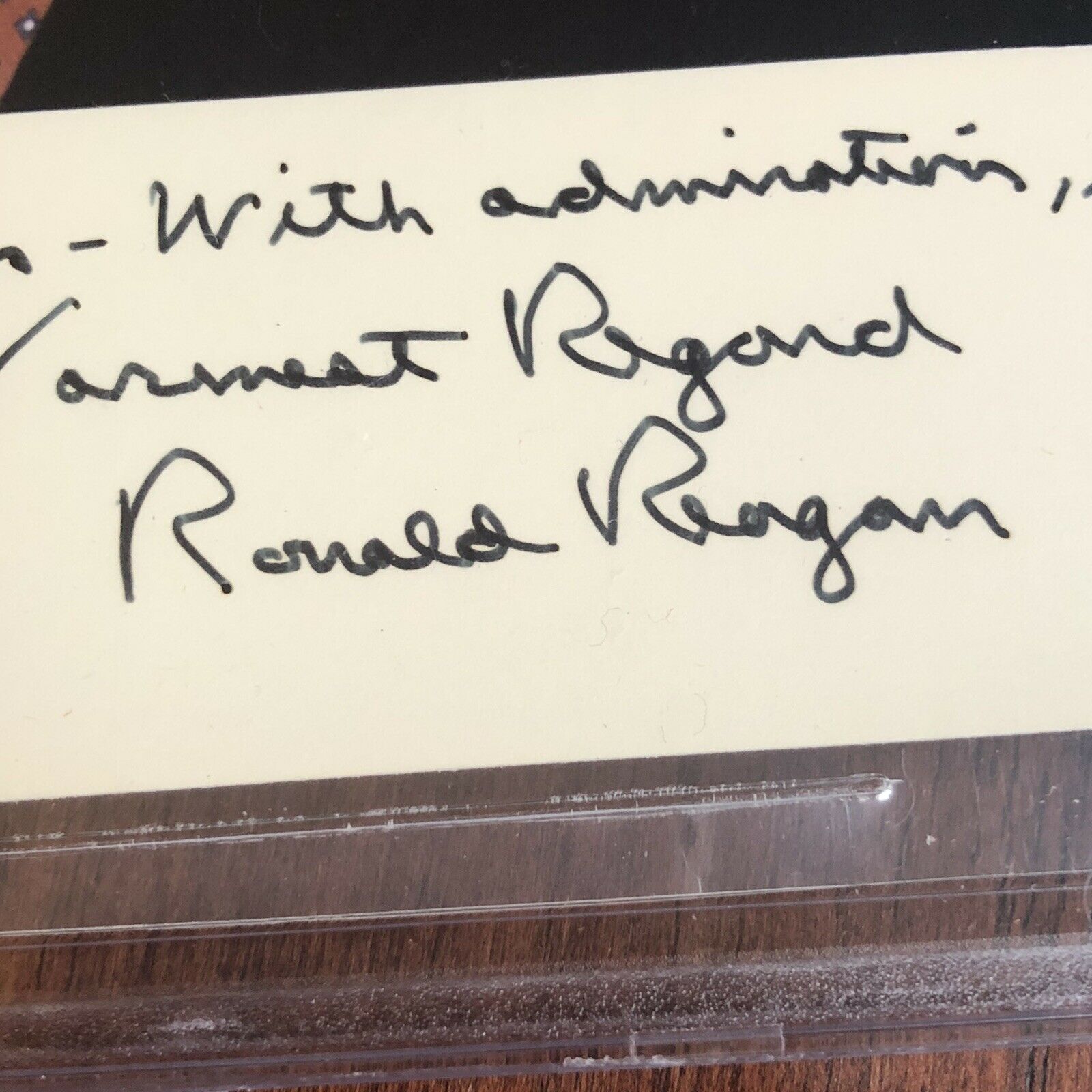 RONALD REAGAN * Beckett BAS * Signed Photo to Astronaut As President Autograph