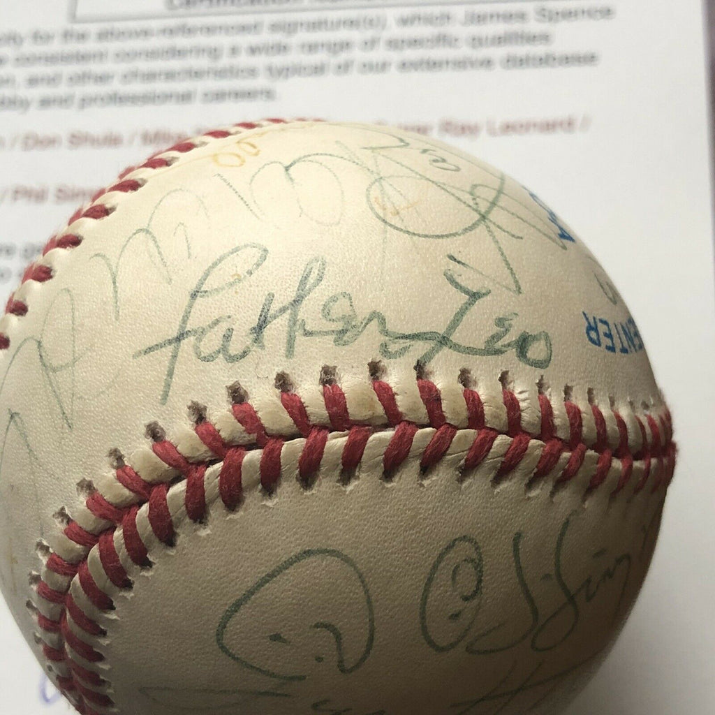 DONALD TRUMP & OJ SIMPSON * JSA LOA * Proof Autograph Signed Rawlings Baseball