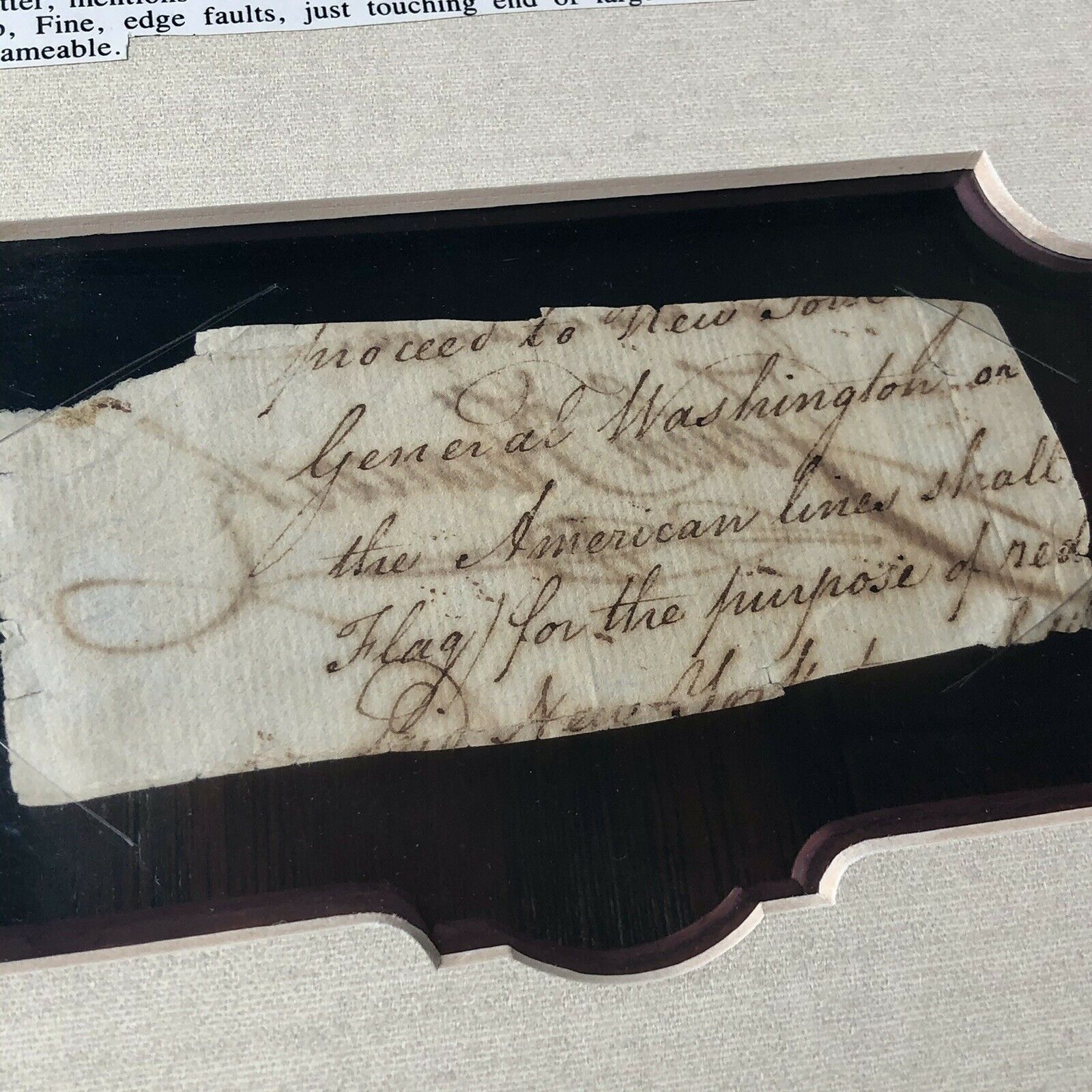 JOHN HANCOCK * JSA LOA * Autograph Cut Signature Signed Re: "George Washington"