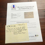 RONALD REAGAN * BAS * Handwritten AUTOGRAPH Condolence Letter SIGNED