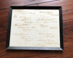 JOHN QUINCY ADAMS & MILLARD FILLMORE + Others * Hand Signed Autograph Pages *