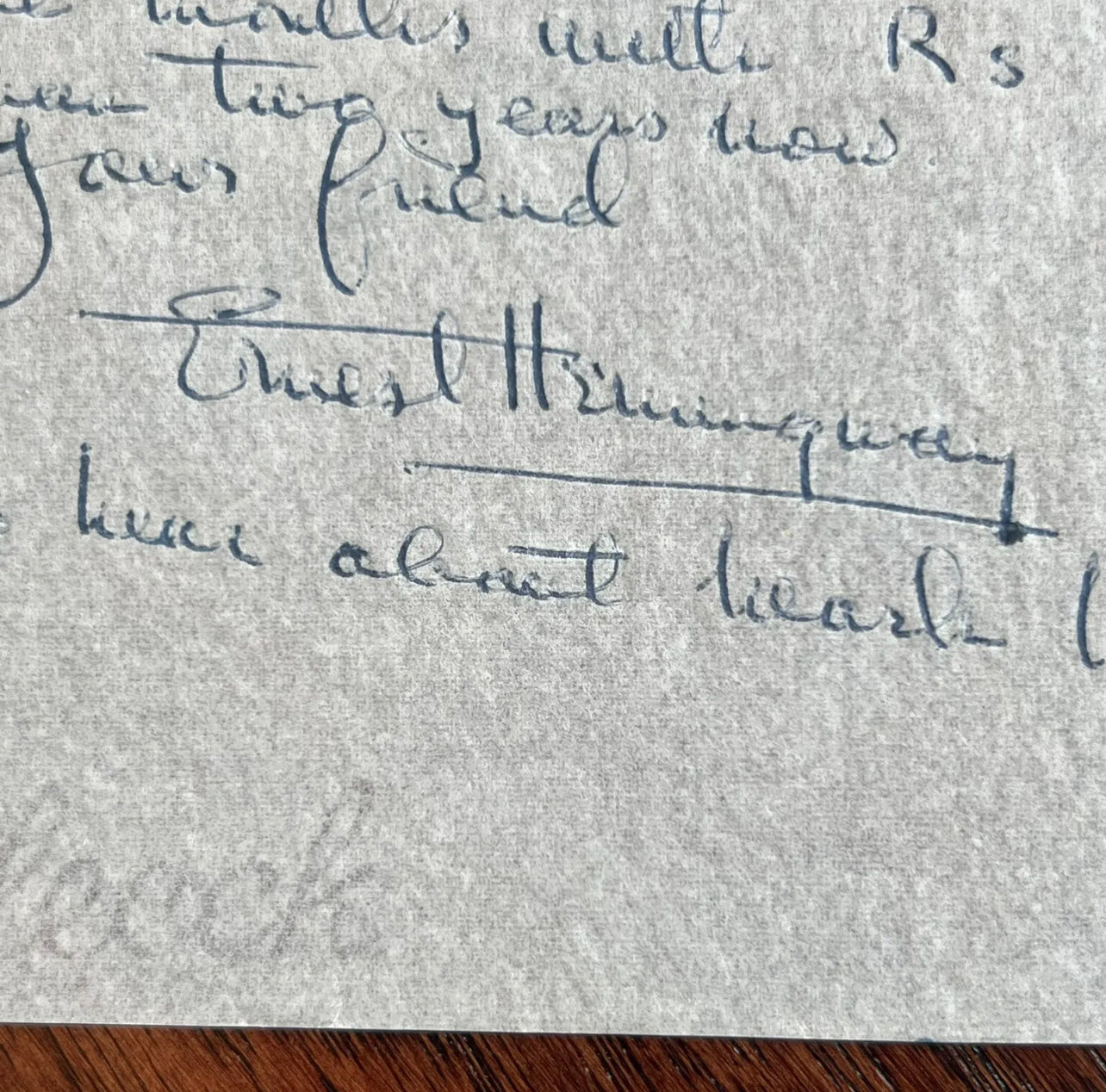 ERNEST HEMINGWAY * PSA/DNA * Autograph Letter Signed Re: "Old Man And The Sea"