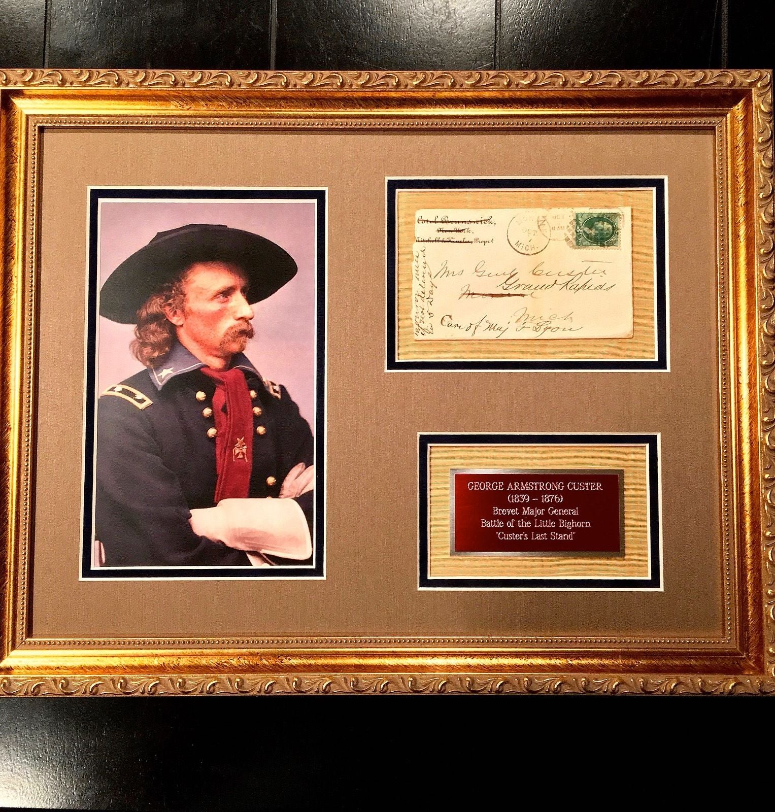 GEORGE CUSTER * Handwritten AUTOGRAPH SIGNED * Last Stand * Little Big Horn