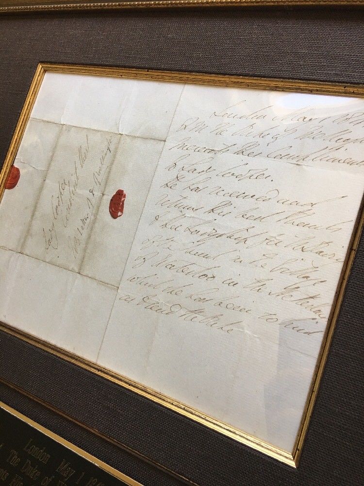 DUKE OF WELLINGTON * "WATERLOO" * Autograph Letter SIGNED * Arthur Wellesley