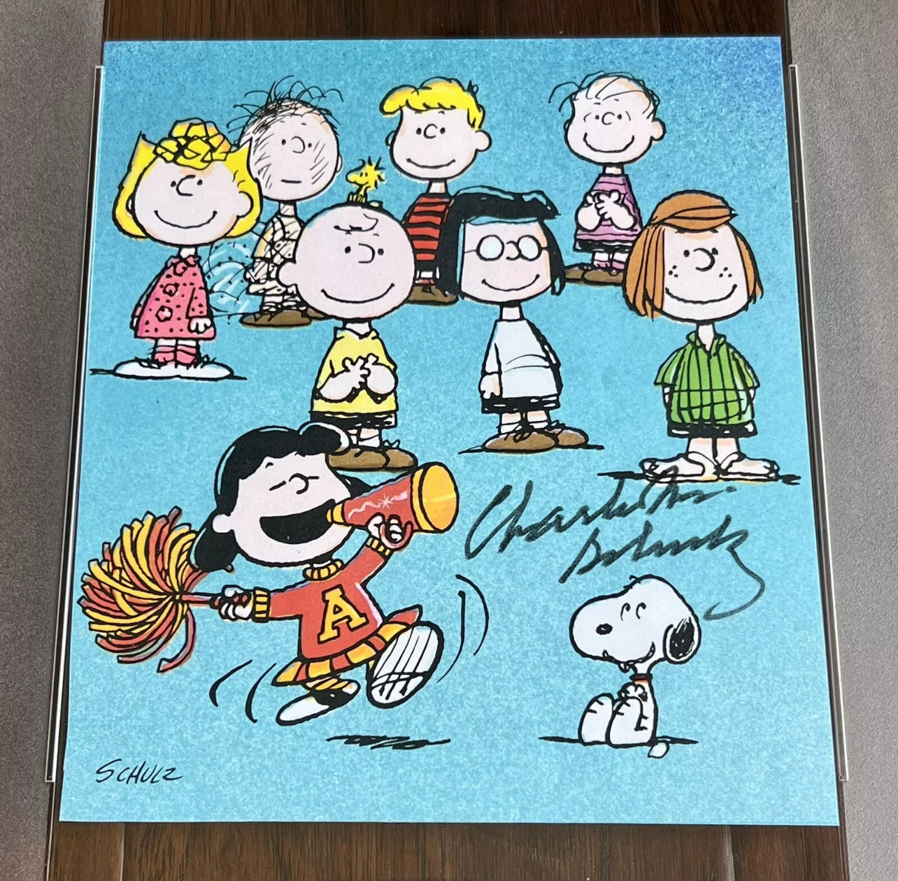 CHARLES M SCHULZ * PSA * Autograph CHARLIE BROWN "Peanuts Party" Signed * SNOOPY