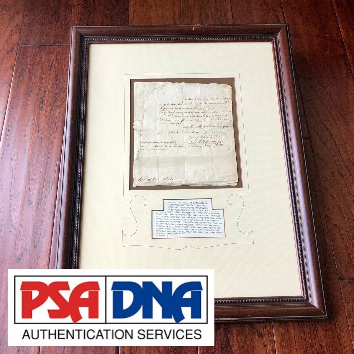 JOHN HANCOCK * PSA/DNA * Handwritten Autograph Letter Signed SLAVERY Content *