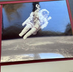 STS 41-B * JSA * Bruce McCandless Certified Flown Flag & Patch Autograph Signed