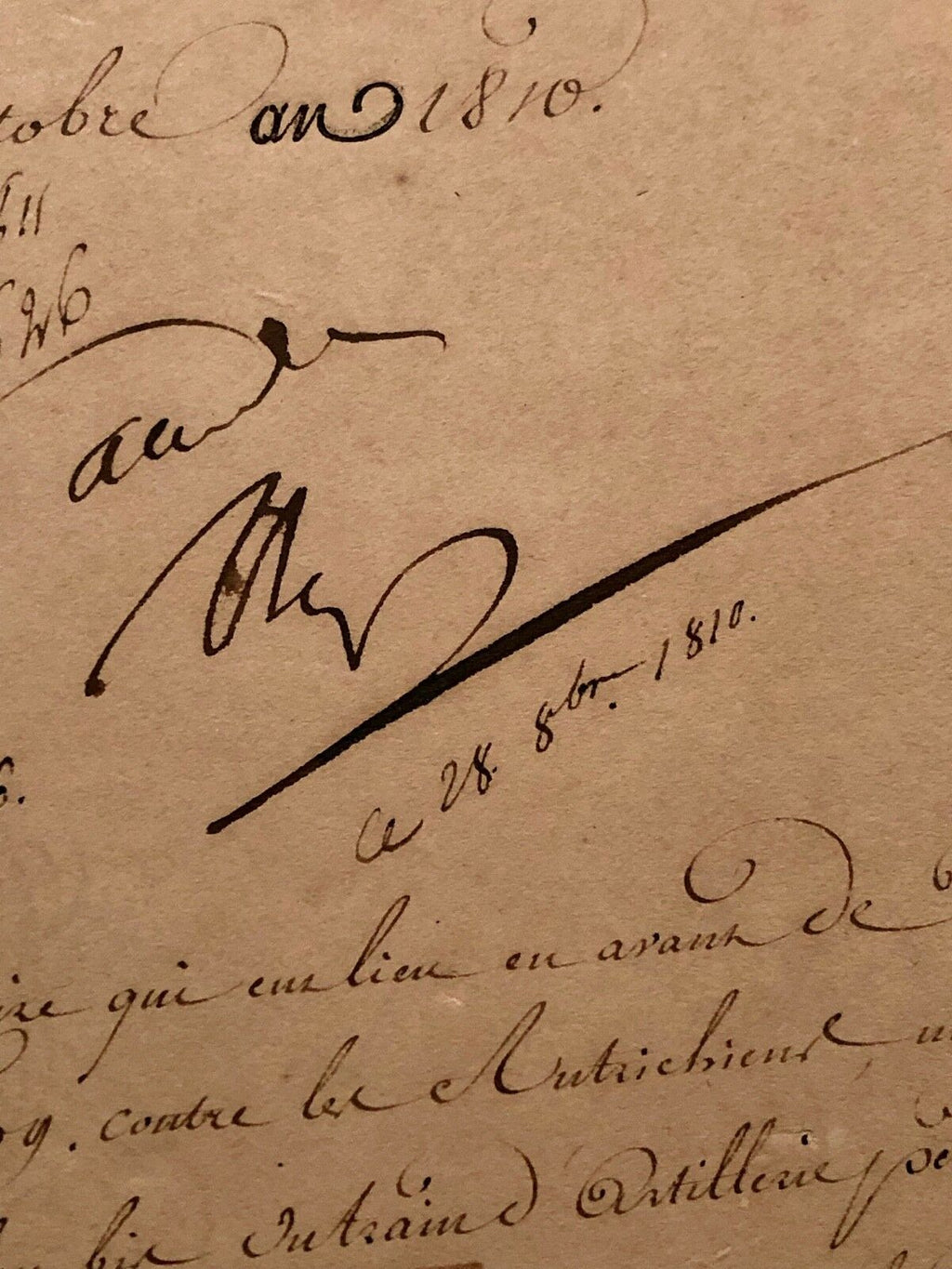 NAPOLEON BONAPARTE * PSA/DNA * AUTOGRAPH War Manuscript SIGNED * Emperor France