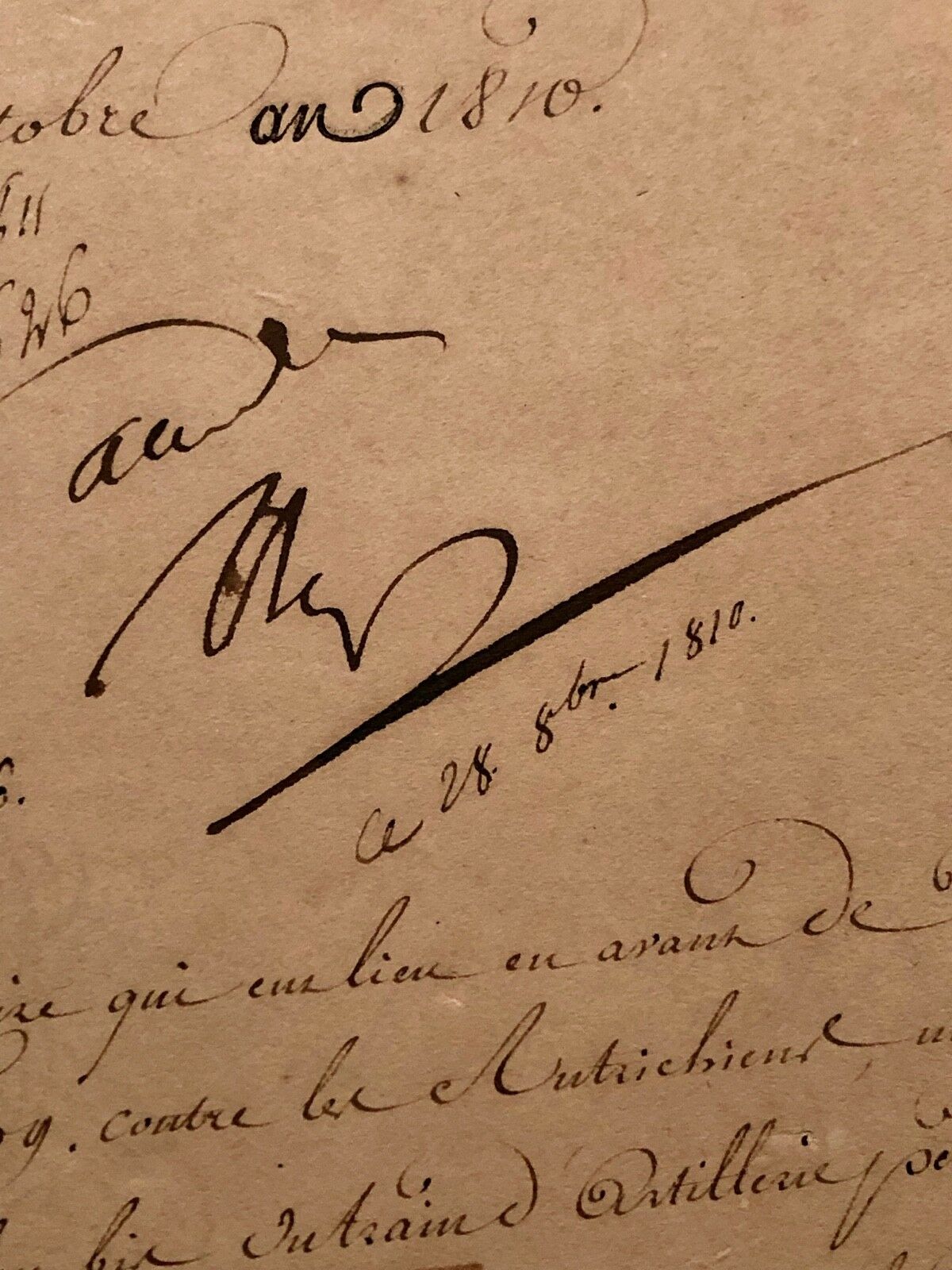 NAPOLEON BONAPARTE * PSA/DNA * AUTOGRAPH War Manuscript SIGNED * Emperor France