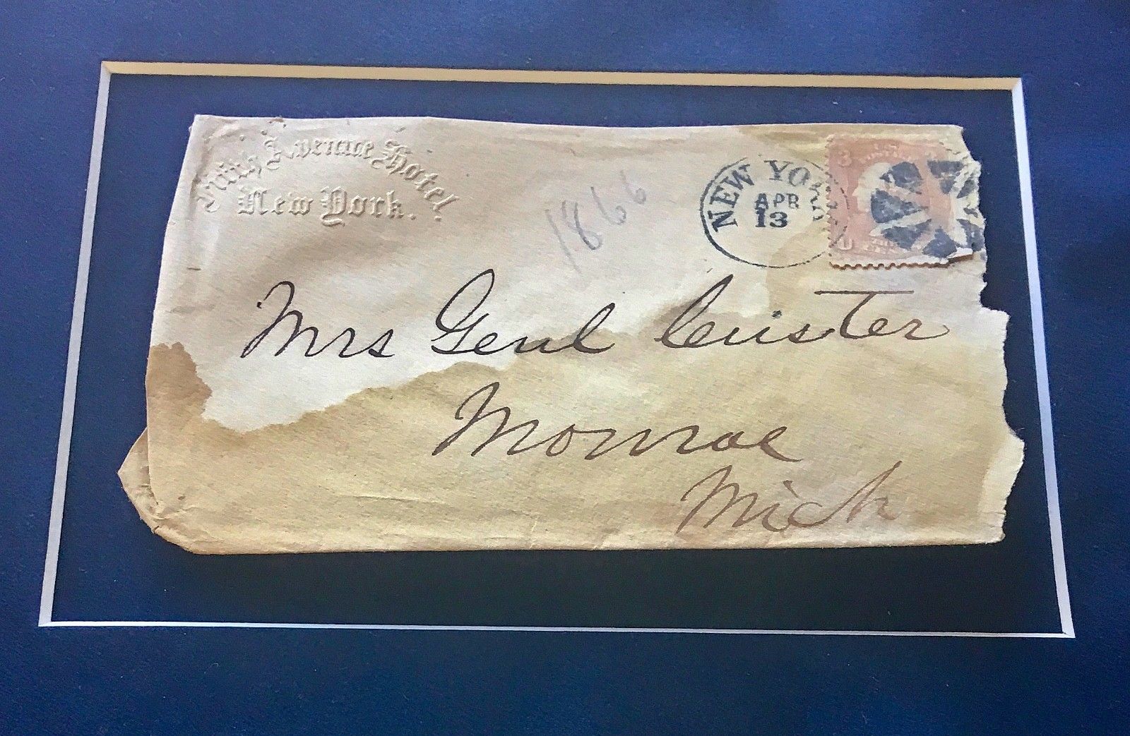 GEORGE CUSTER * Handwritten AUTOGRAPH SIGNED * Last Stand * Little Big Horn