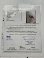 JOHN DeLOREAN * JSA LOA * Hand Drawn Autograph GULL WING Door Seal TRUCK Concept