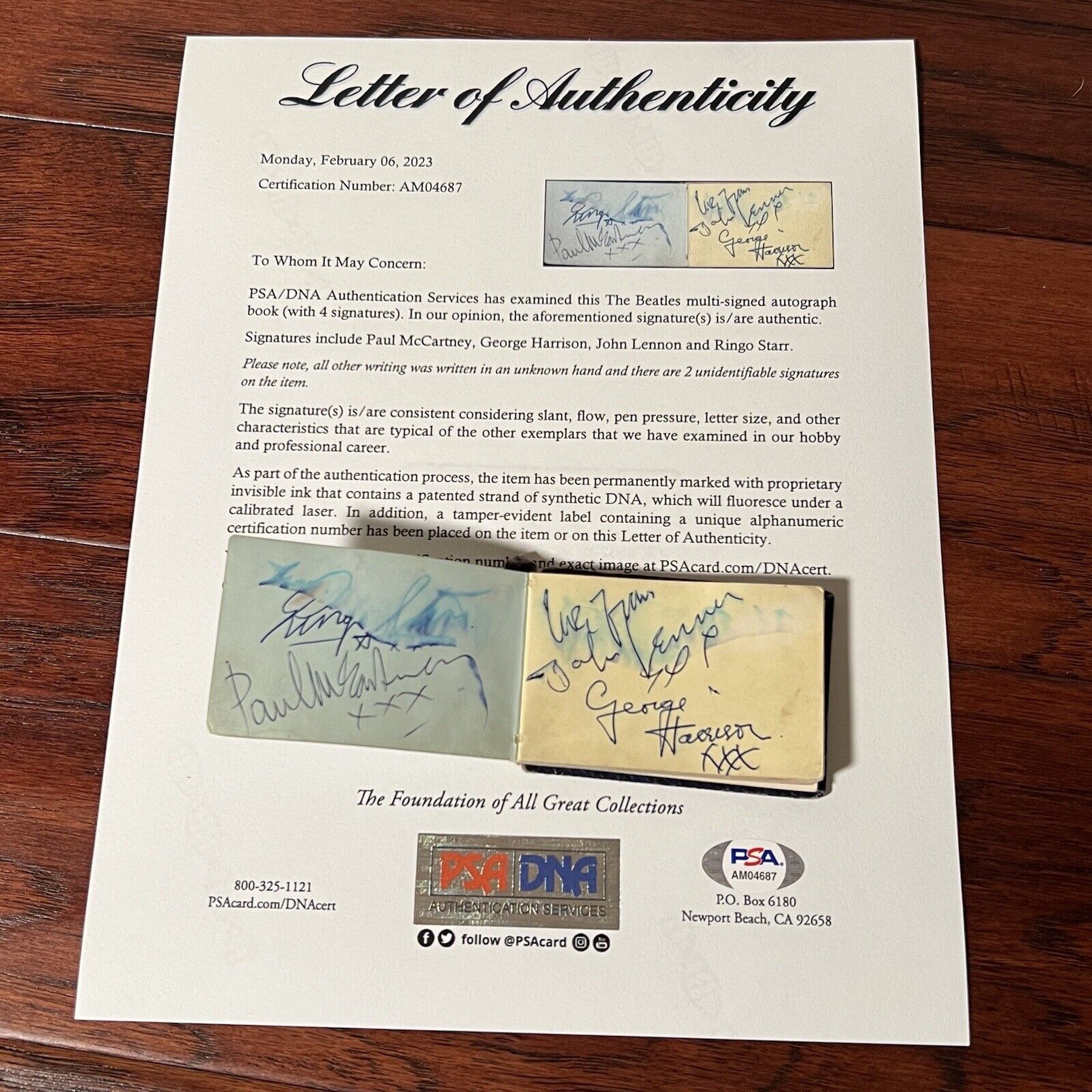 THE BEATLES * PSA * Full Set Autograph Album Signed * John Lennon Paul McCartney