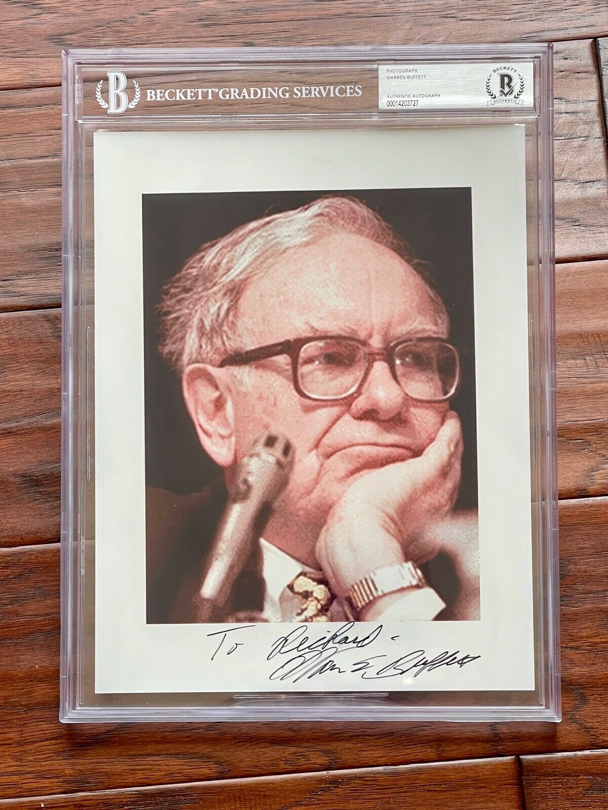 WARREN BUFFETT * BAS Beckett * AUTOGRAPH Photo SIGNED * Berkshire Hathaway