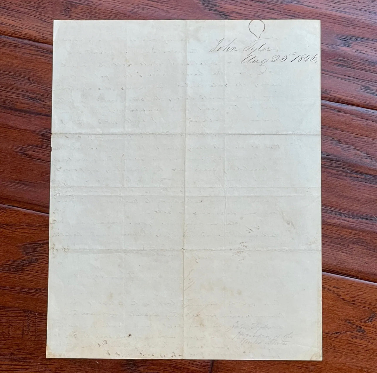 JOHN TYLER * PSA * Autograph Letter Signed Seeks Banker's Advice on Land Deal