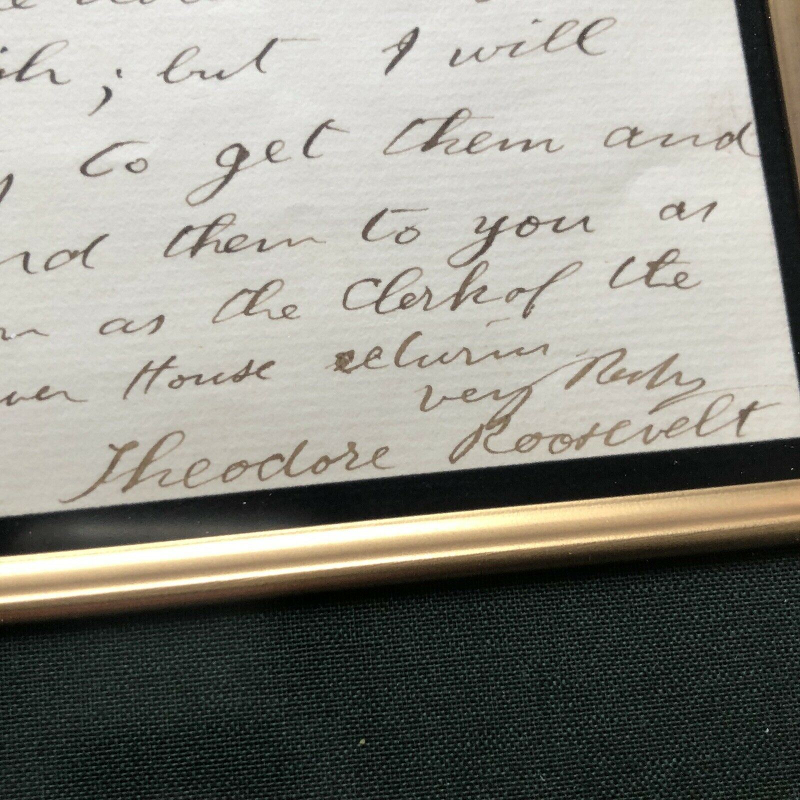THEODORE ROOSEVELT * JSA LOA * Handwritten AUTOGRAPH Letter SIGNED * President
