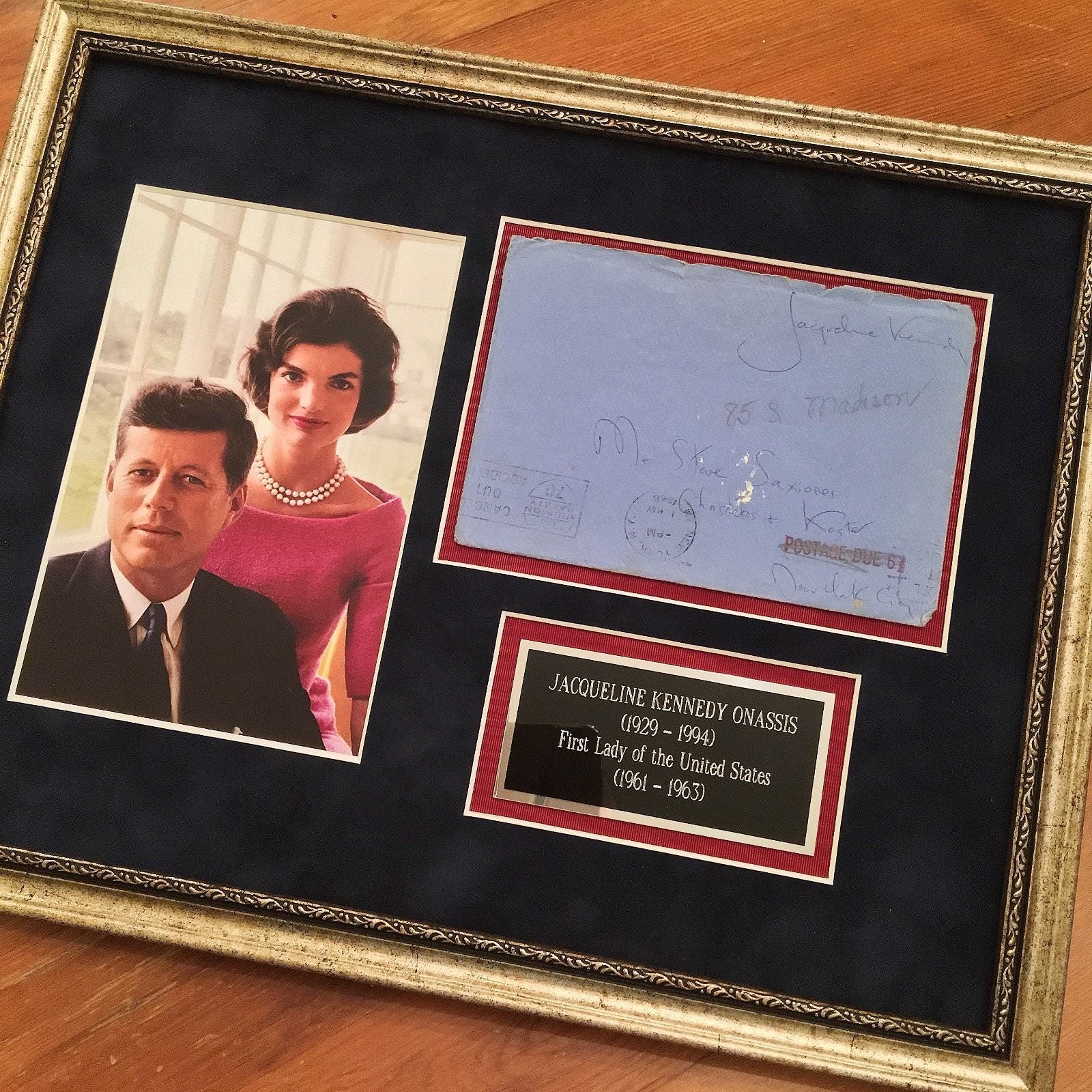 JACQUELINE KENNEDY * PSA/DNA * AUTOGRAPH Hand Addressed envelope SIGNED