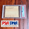 JOHN ADAMS * PSA/DNA * Cut Autograph Signed As President * Slab Signature