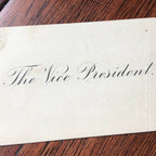 THEODORE ROOSEVELT * JSA LOA * Hand Signed Vice Presidents Card Autograph