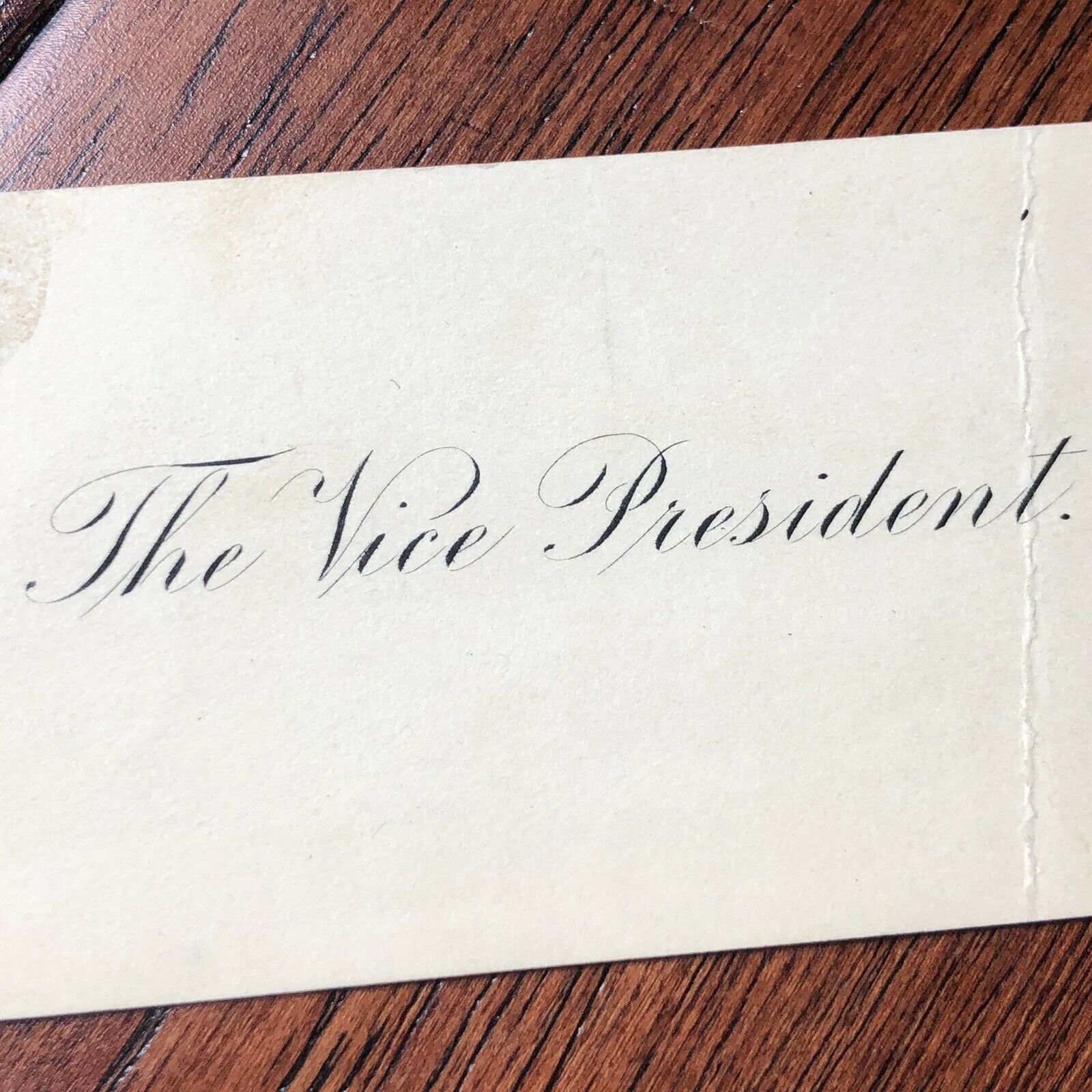 THEODORE ROOSEVELT * JSA LOA * Hand Signed Vice Presidents Card Autograph