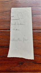 BRIAN EPSTEIN * "Depressed" Partial AUTOGRAPH Fragment SIGNED * TRACKS * Beatles