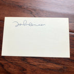 JOHN LENNON * JSA LOA * Signed Card While Recording Imagine * Beatles Autograph