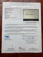 THOMAS EDISON * JSA * Authentic Handwritten AUTOGRAPH SIGNED * Full Signature